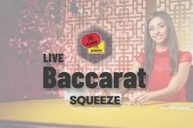 Baccarat Squeeze logo – Live Dealer by Evolution at SG Casino