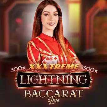 Lightning Baccarat game by Evolution – logo hosted on SG Casino
