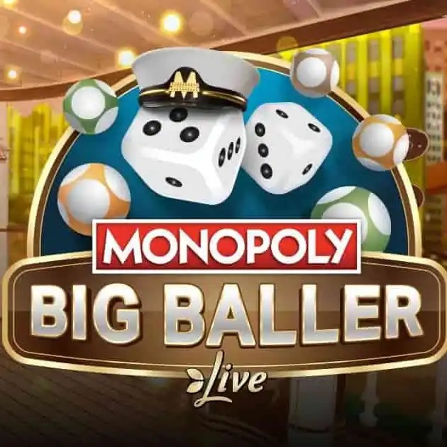 Official Live Dealer logo: MONOPOLY Big Baller by Evolution at SG Casino