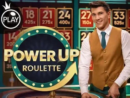 Power UP Roulette online game logo by Pragmatic Play on sgcasino-grece.com