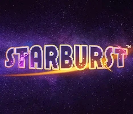 Official Slots logo: Starburst by NetEnt at SG Casino